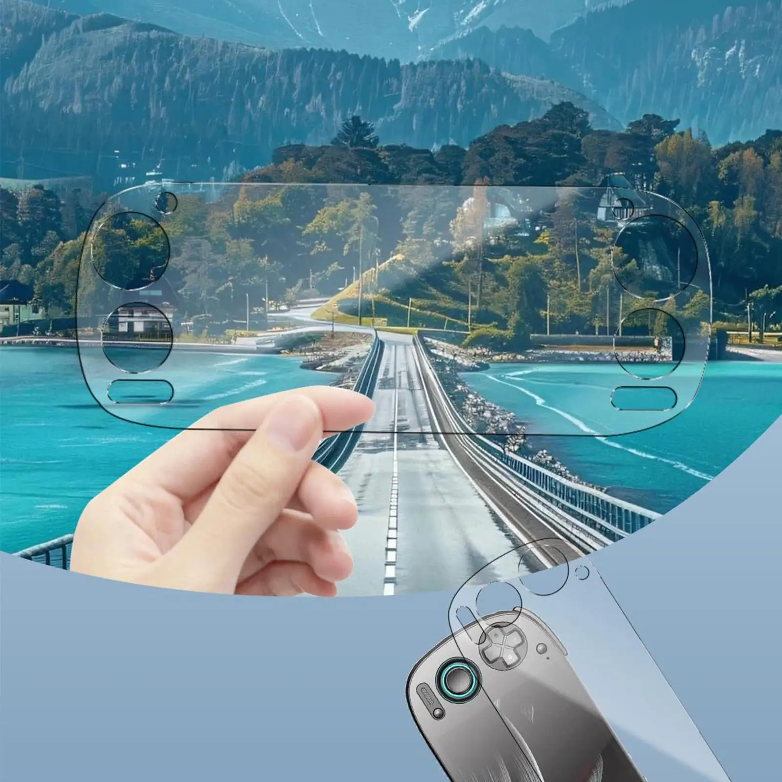 ل Retroid Pocket 5/5pro لعبة وحدة التحكم واقي للشاشة المضادة للخدش واضح طبقة رقيقة واقية المضادة للبصمة ماتي حامي