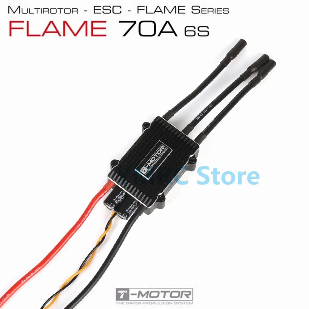 T-MOTOR FLAME 70A 4-6S LiPo NO BEC BLDC Brushless ESC Speed Controller per multirotore Drone UAV