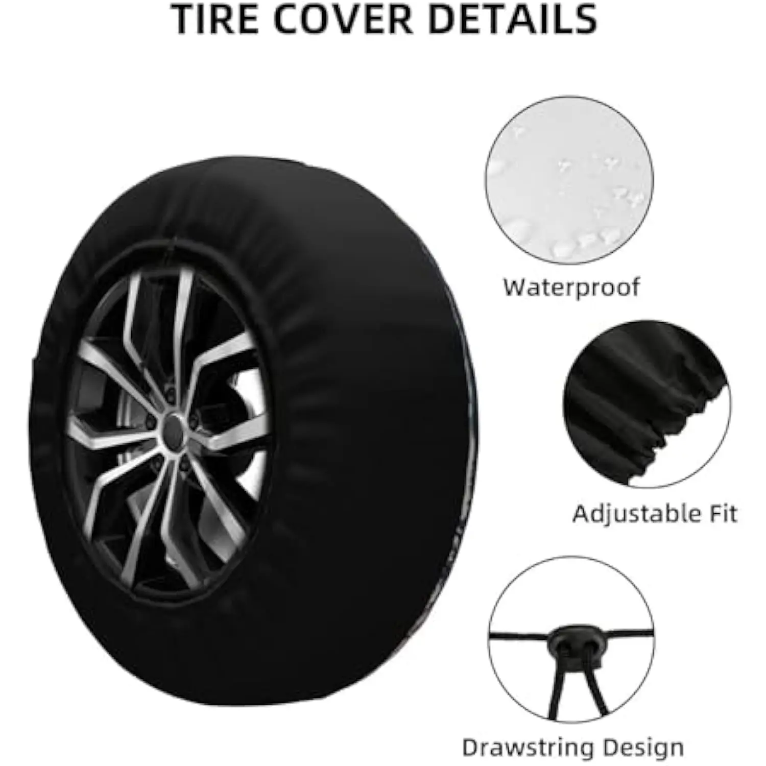 Christian Cross Mountain Sunset Forest Spare Tire Cover Polyester Weatherproof Protector for RV SUV Camper