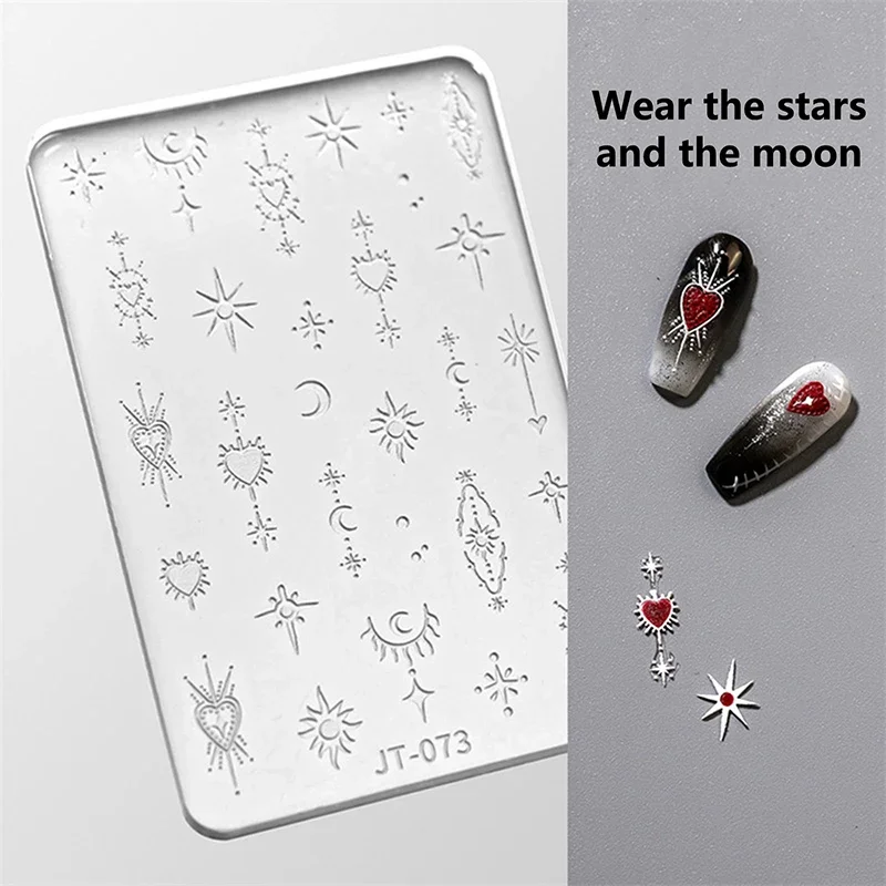

Nail Art Silicone Bow Mould Moon Stars Jewelry Casting Cute Mold Tool Relief DIY Nail Decoration Art Nail Beauty Charm