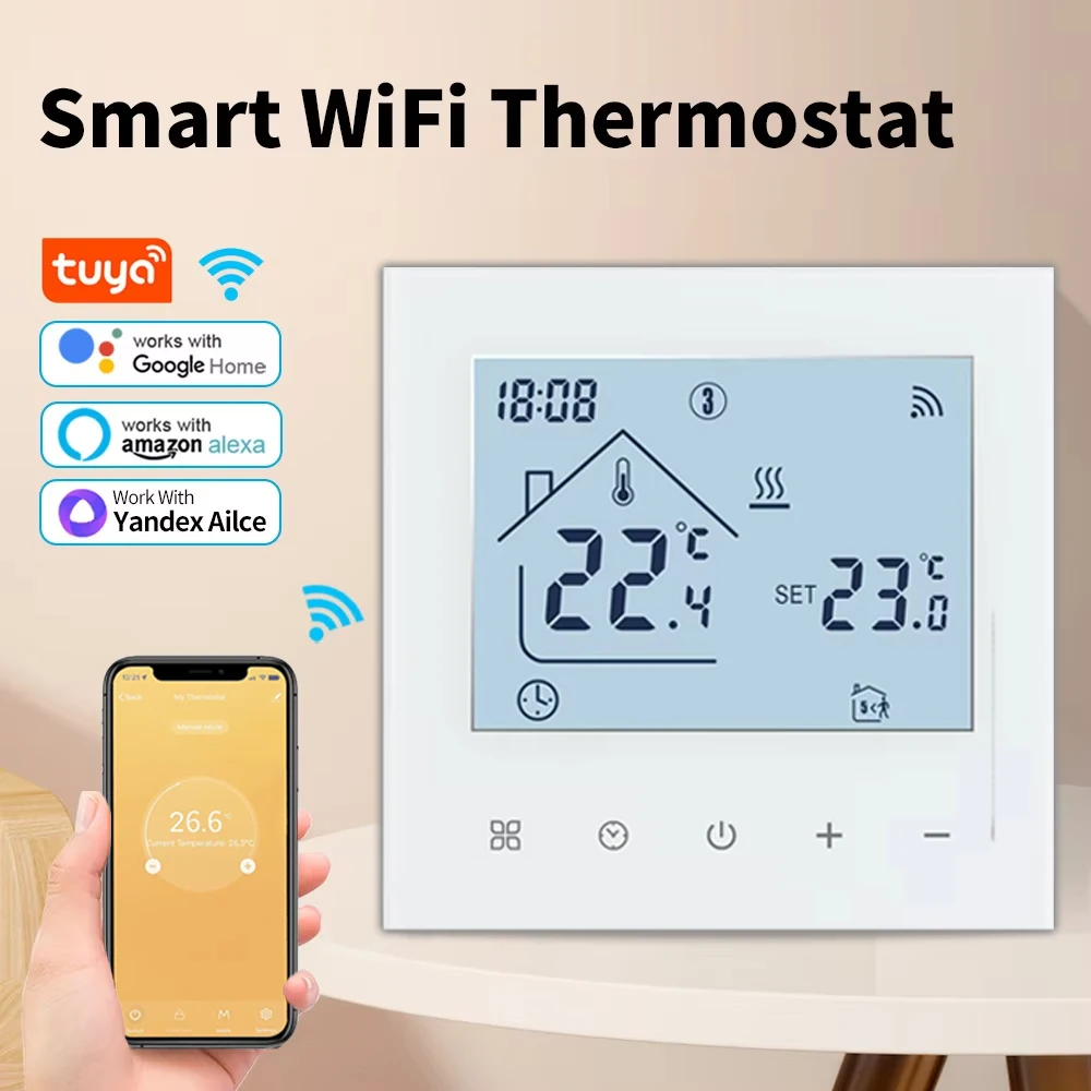 Tuya Smart WiFi سخان المياه ترموستات التبديل المرجل التدفئة تحكم APP الموقت عن بعد صوت يعمل مع Alexa Google Alice