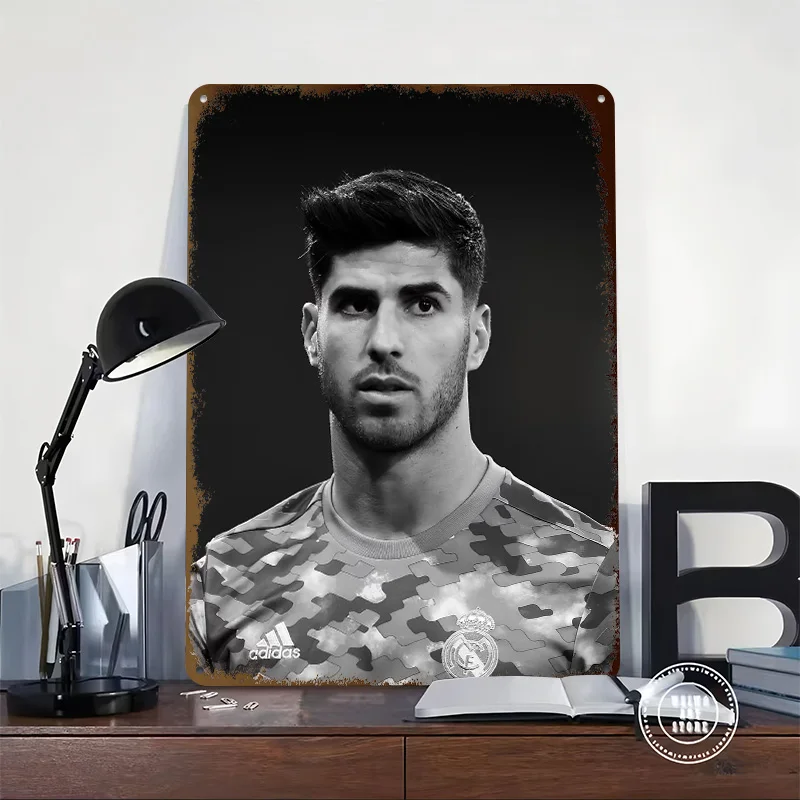 Marco Asensio Willemsen 3D Texture Metal Poster Customized Wall Art Tin Sign Gift for Mancave Decor Luxury Bar Accessories Home