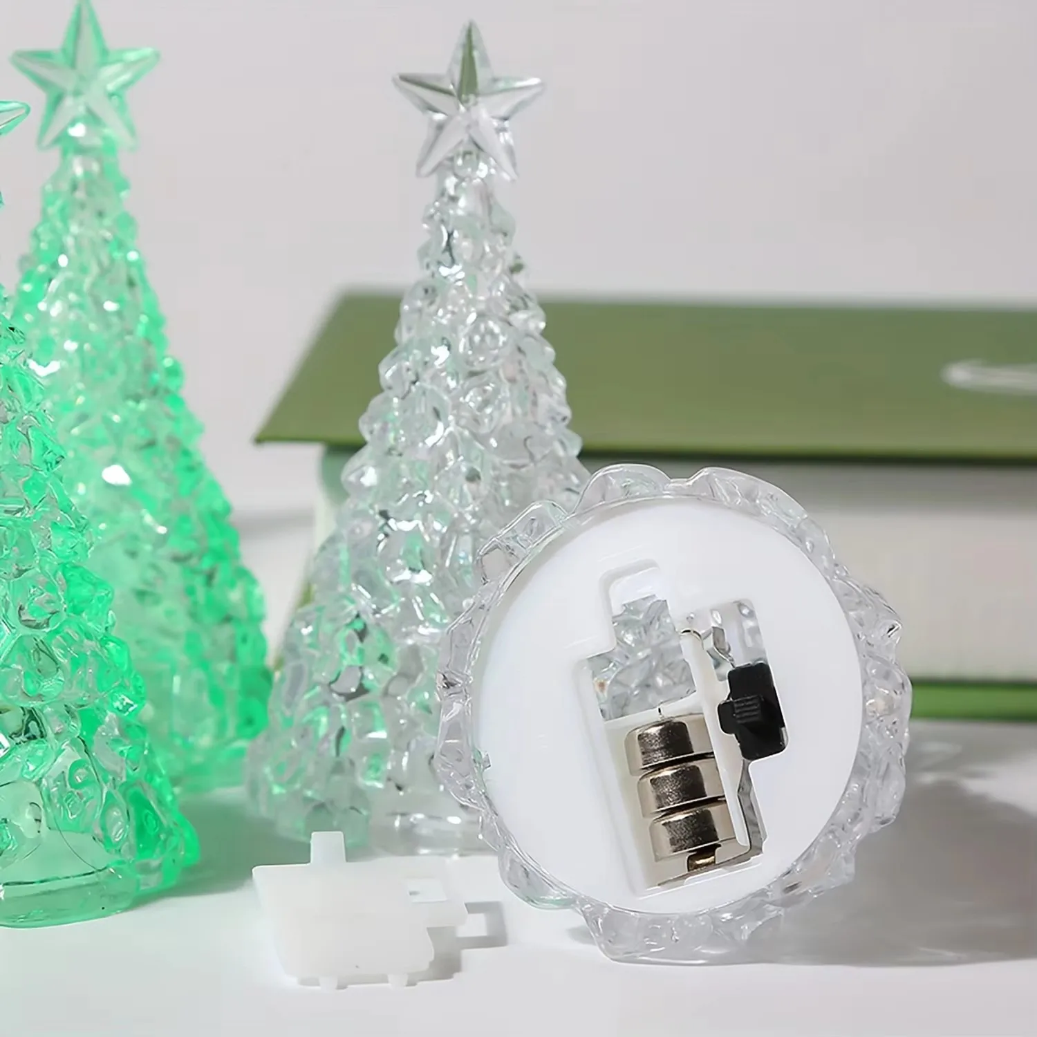 Bedroom crystal lamp LED crystal light Luminous Christmas Tree Christmas Decorative Lamp Desktop Ornament