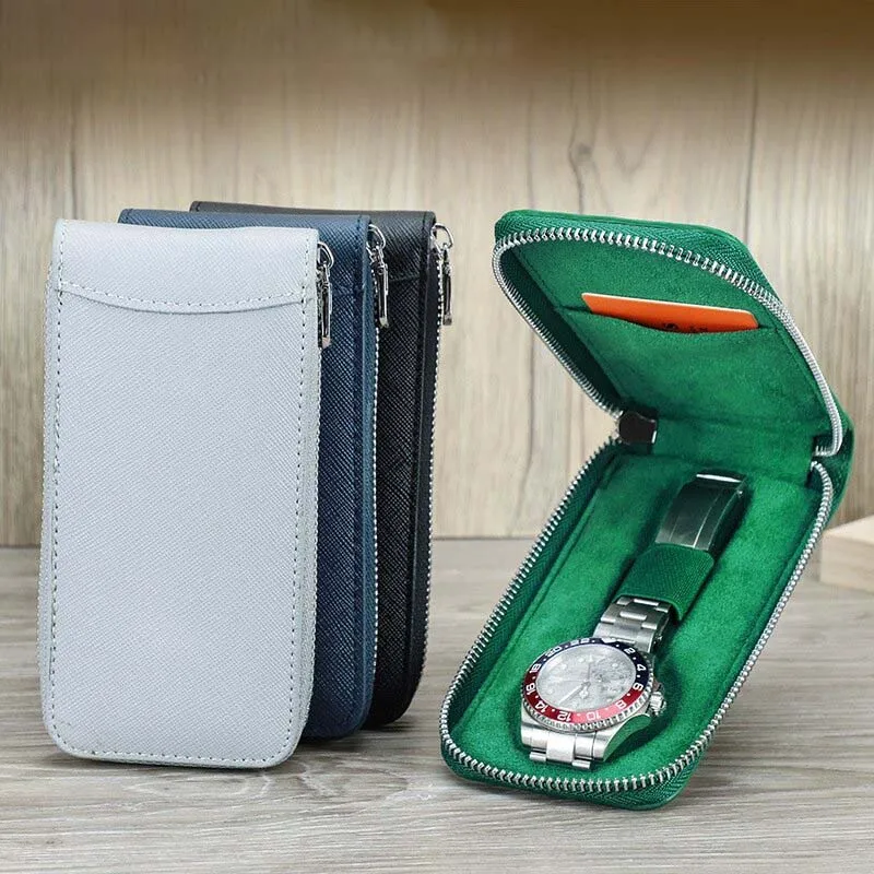 Leather Watch box Men and Women Multifunctional Single Storage And Packaging Wrist Watch boxes High Quality Gift Box