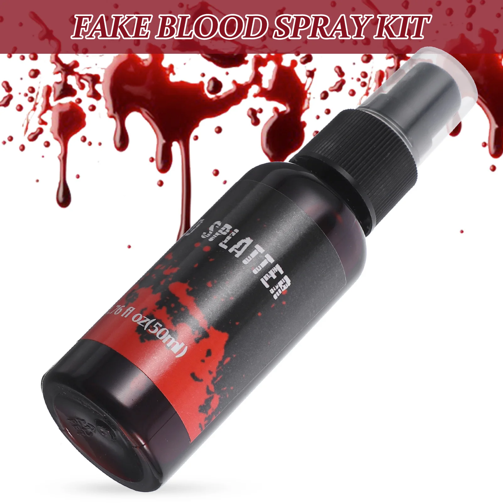 

1 Bottle Halloween Fake Blood Spray Realistic Blood Plasma Spray Party Makeup Supplies Halloween Make Up Supplies