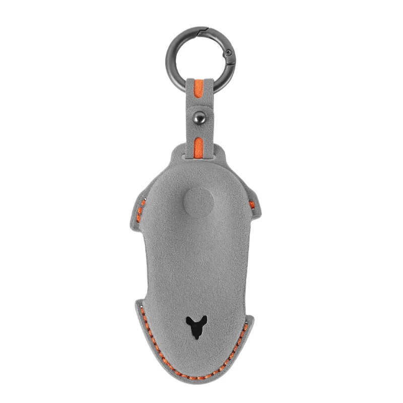 Premium Suede Leather Key Cover Case for Voyah Zhiyin / Zhuiguang / FREE (2024) - Protective Key Fob Shell Keybag