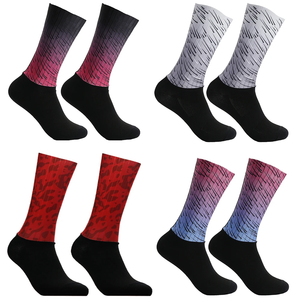 Socks Cycling Seamless 2022 Anti Slip Integral Moulding High-tech Bike Socks Compression Bicycle Outdoor Running Sport Socks