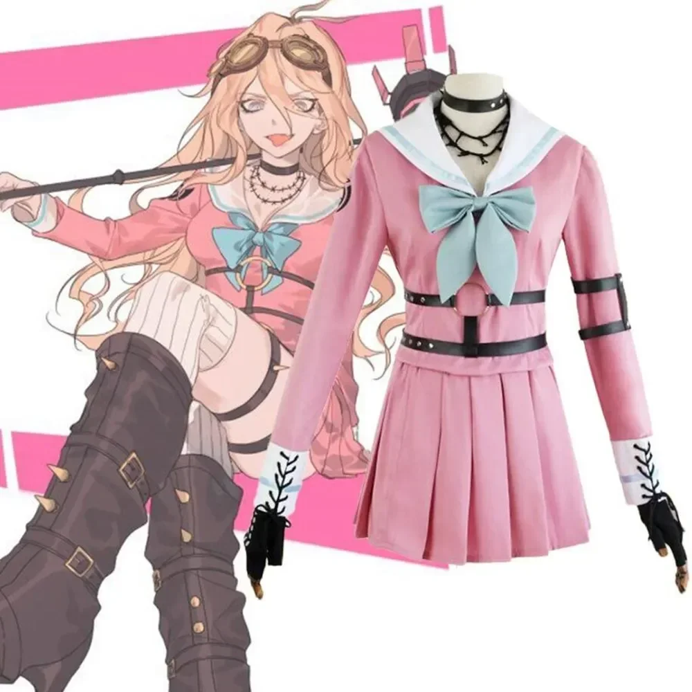 Anime Danganronpa V3 Miu Iruma Women Dress Girls Uniforms Clothing Cosplay Costumes