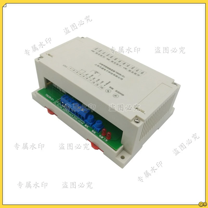 Three-phase thyristor trigger board, thyristor trigger, phase-shifted voltage regulator, voltage regulator, rectifier TSCR-C