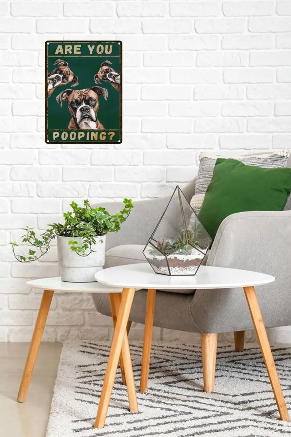 Metal Sign Dog Boxer Are You Pooping Sign Vintage Funny Sign Retro Aluminum Tin Signs for Home Kitchen Bathroom Garden Bar 8x12