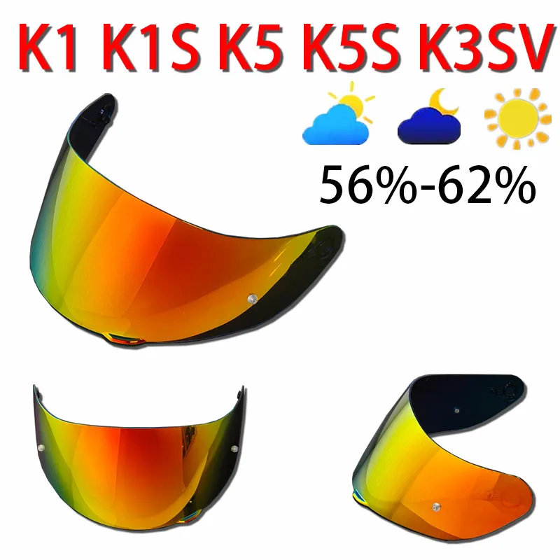 

K1 Helmet Visor for AGV K1 K1S K3SV K5 K5S Replacement Lens Motorcycle Accessories Face Shield Visière Moto UV Cut Polycarbonate