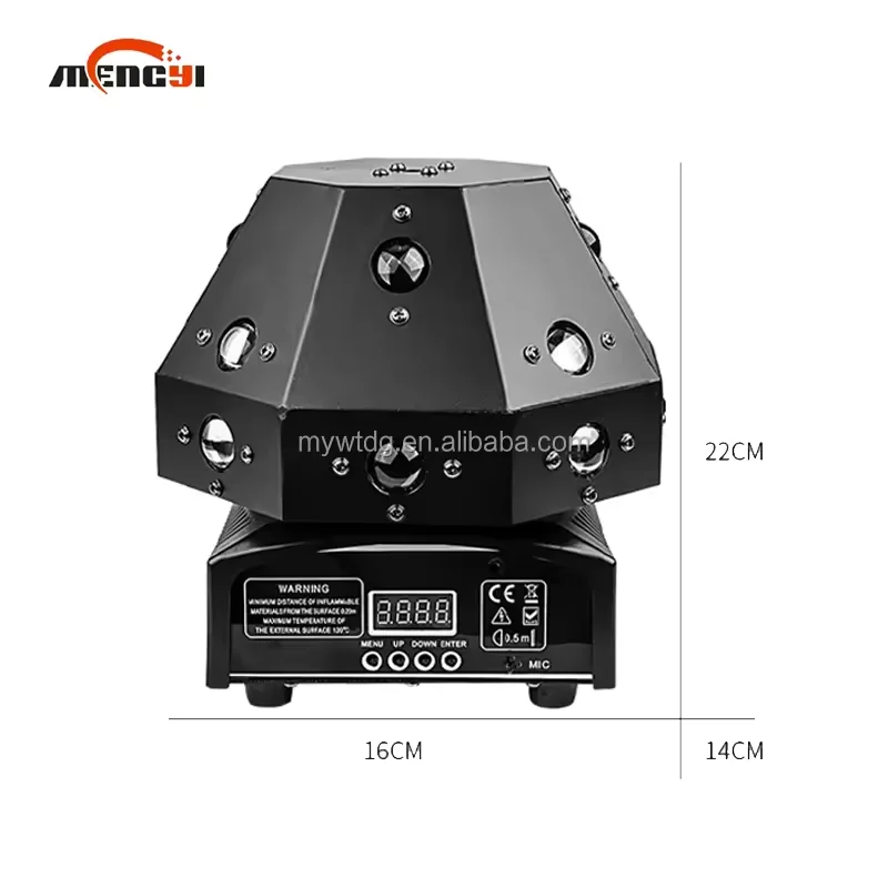 Top Selling 16*3W Mushroom LED RGBW Stage Effect Laser Projector For Dj Disco Dmx Moving Head Beam Lighting