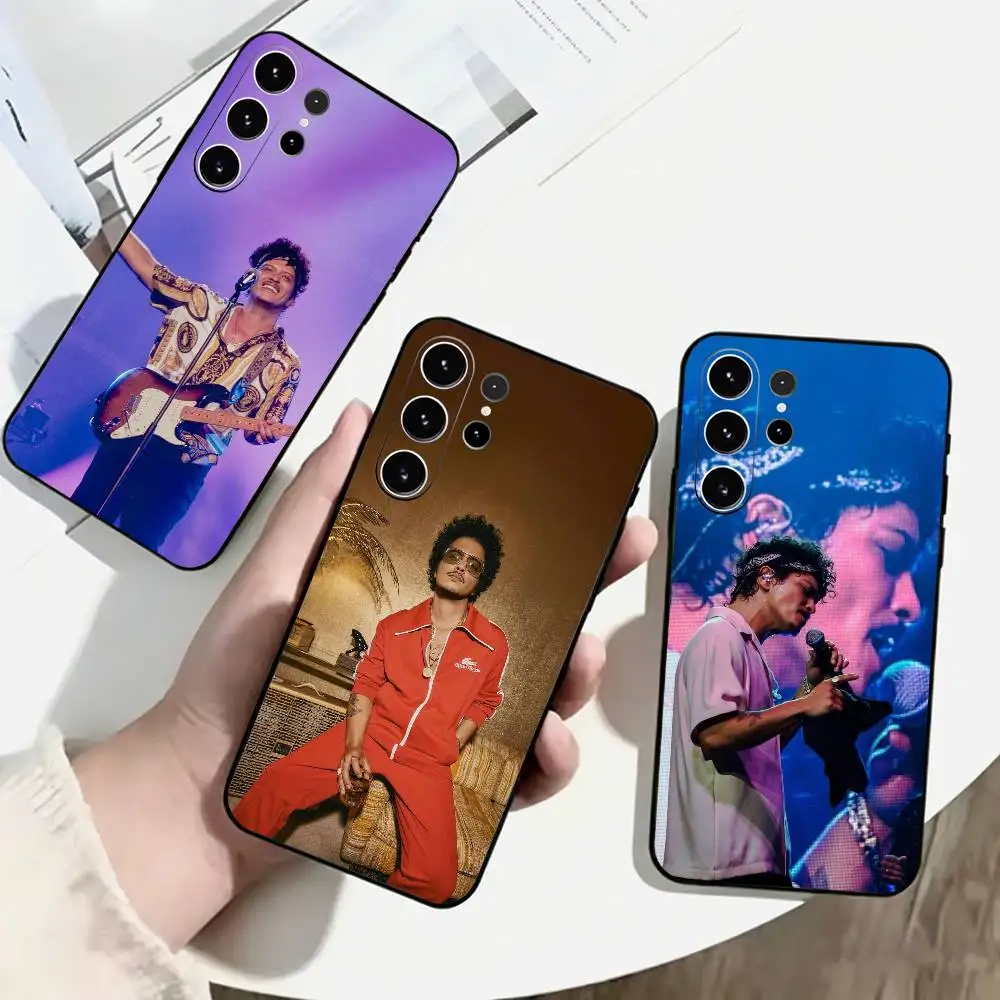 B-Bruno M-Mars 24K Magic Phone Case For Samsung S25,S24,S21,S22,S23,S30,Ultra,S20,Plus,Fe,Soft Silicone Black Cover
