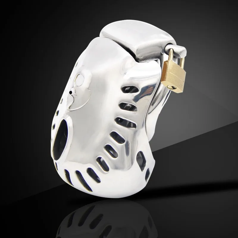 ARMOR 01 Chastity Cage Stainless Steel Fully Restraint Metal Cock Cage Penis Ring Bondage Lock Adults Sex Toys Chastity Device