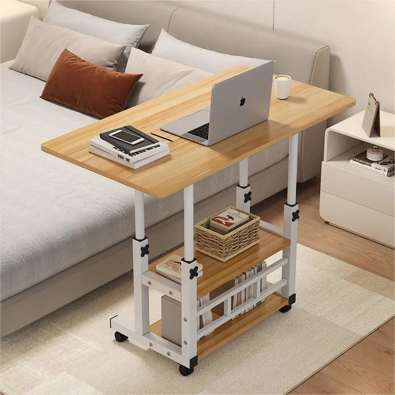 Portable Bedside Desk with Adjustable Height Small Study Table for Dorm Room Home Office