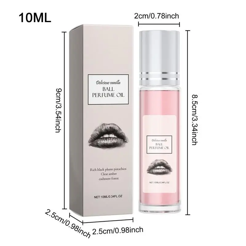 Roll On Perfume For Women 10ml Travel Rollerball Perfume Long-Lasting Rollerball Pheromone Perfume Refreshing Roll-On Oil