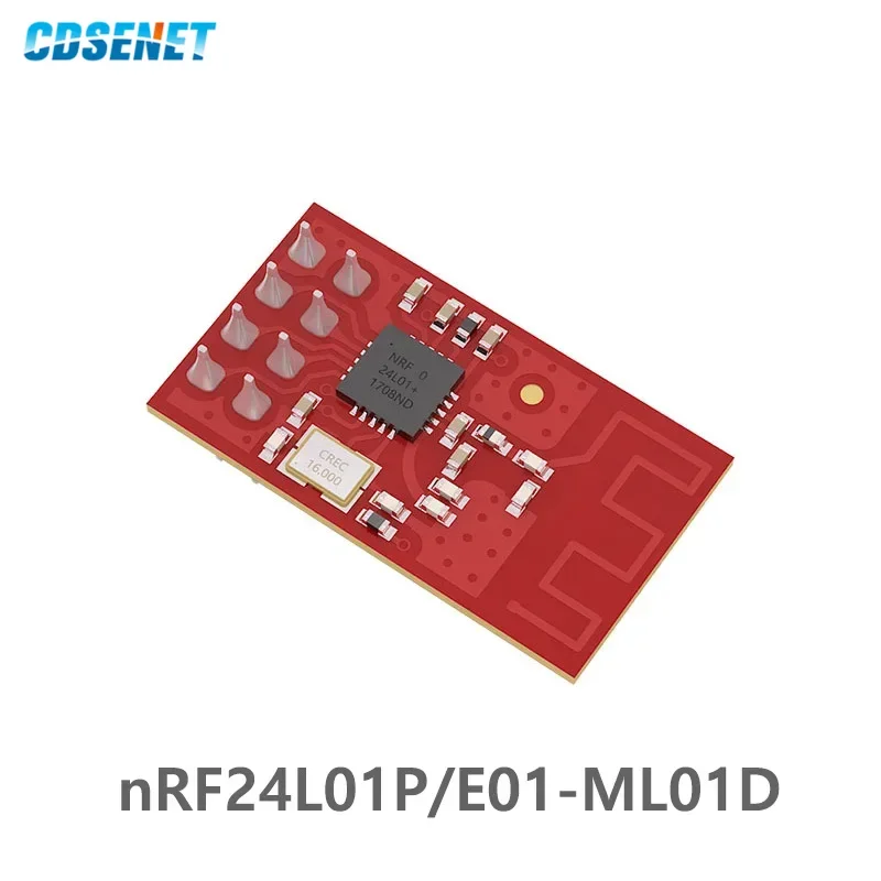 10pcs nRF24L01 2.4GHz rf Module Wireless Transceiver SPI CDSENET E01-ML01D nRF24L01P 2.4ghz Transmitter and Receiver PCB Antenna
