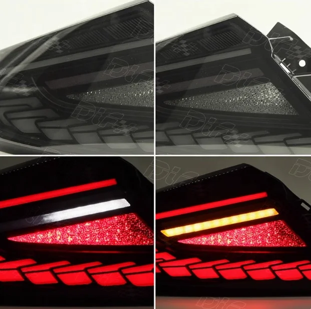 Sport Rear Lights For 22-24 Subaru WRX VB S4 MSD V2 Dragon scale style Dynamic LED Tail Lights Enhanced Rear Style (Four styles)