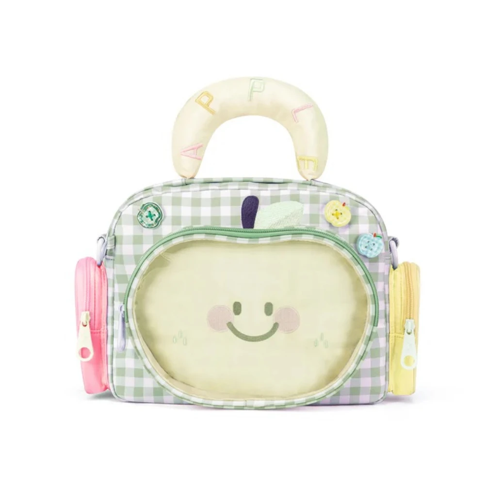 Cute Sweet Apple Ita Mochila Original School Bag Niche Crossbady Mochilas Mujer Women Handbags Transparent Backpack
