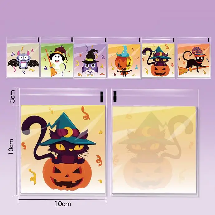 50pcs Halloween Candy Packaging Bags