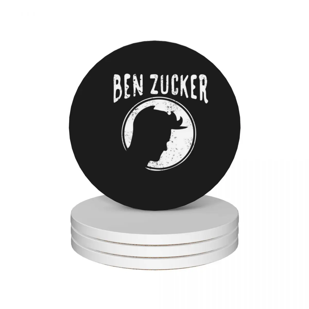 

ben zucker Ceramic Coasters (Set of 4) Cup mat cute for cups set pot Coasters