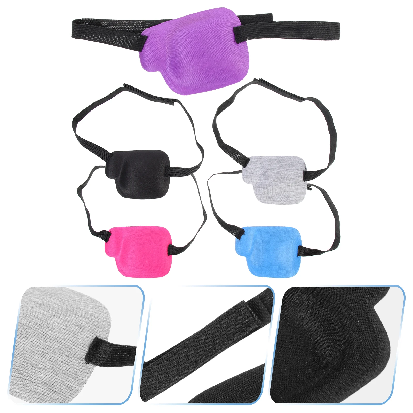 

5 Pcs Amblyopia Single Eye Mask Patches Goggles Aldult Adults Protective Covers Polyester Children Protector