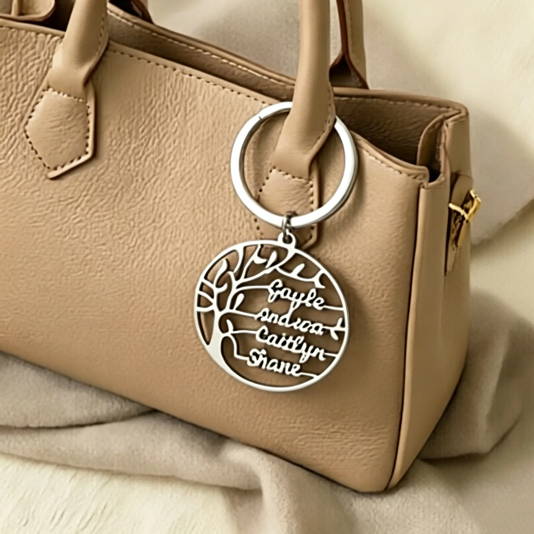 

Custom Keychain Personalized Stainless Steel Keyring Charm Bag Accessories Custom Name Key Holders Jewelry Father Day Gifts