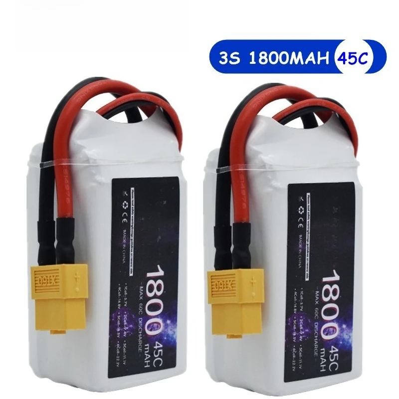 3S 11 1V Lipo Battery 1800mAh 45C HV A Grade Cell for RC Drone FPV Racing Airplane Car Boat Quadcopter Hobby