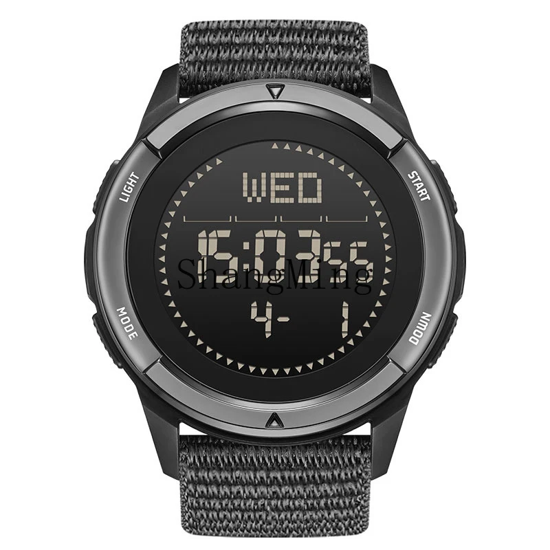 

CL Carbon Fiber Professional Outdoor Electronic Watch Men's Mountaineering Compass High School Students Special for Soldiers