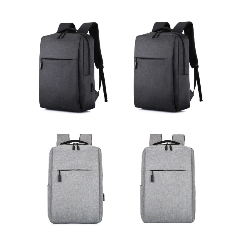 Mochila escolar capacidade com porta carregamento USB para homens e mulheres