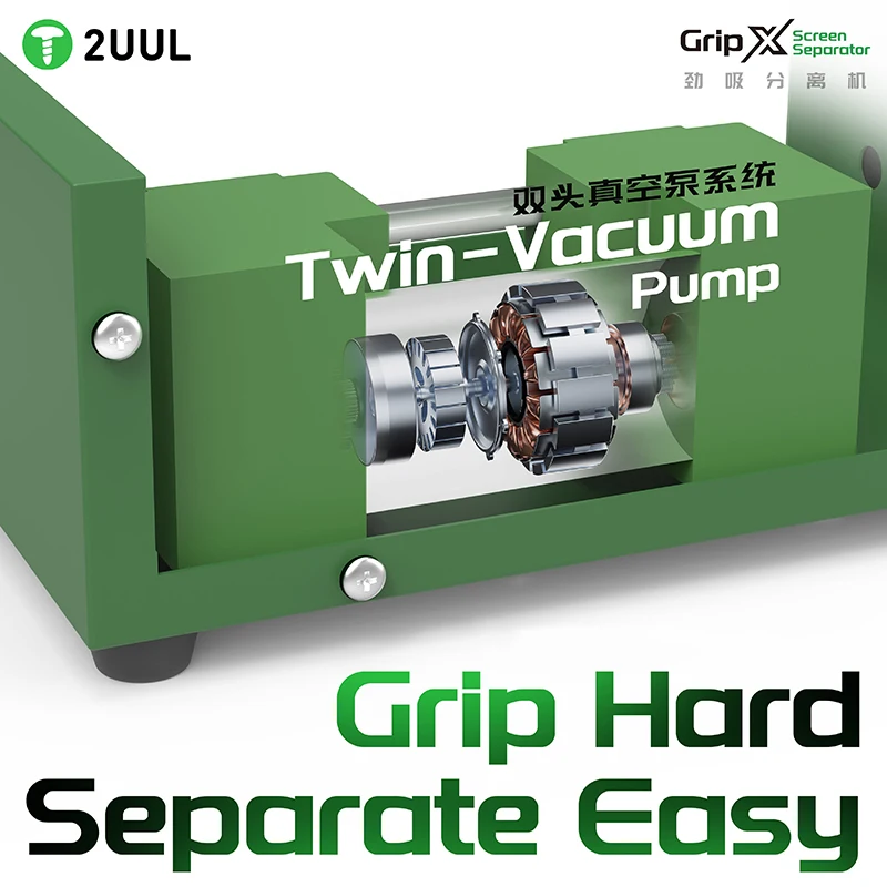 

2UUL SP01 Grip X Suction Based Heated Screen Separator for Mobile Phone Screens Maintenance LCD Screen Separator