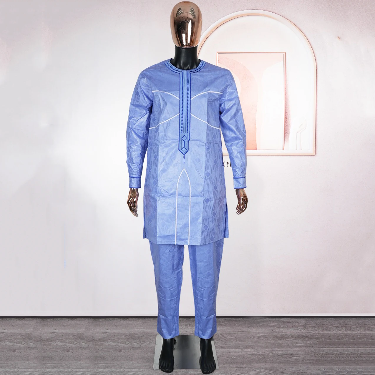 Elegant African Clothes for Men Traditional Bazin 2025 New Vintage Party Dashiki Ankara African Couples Matching Outfits Cloth