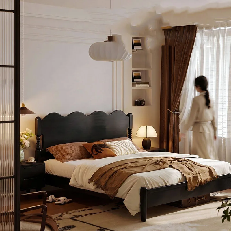 

Double Children Bed Bedroom Luxury Modern Baby Floor Girls Wooden Design Sleeping Bed Mobile Letto Matrimoniale Trendy Furniture