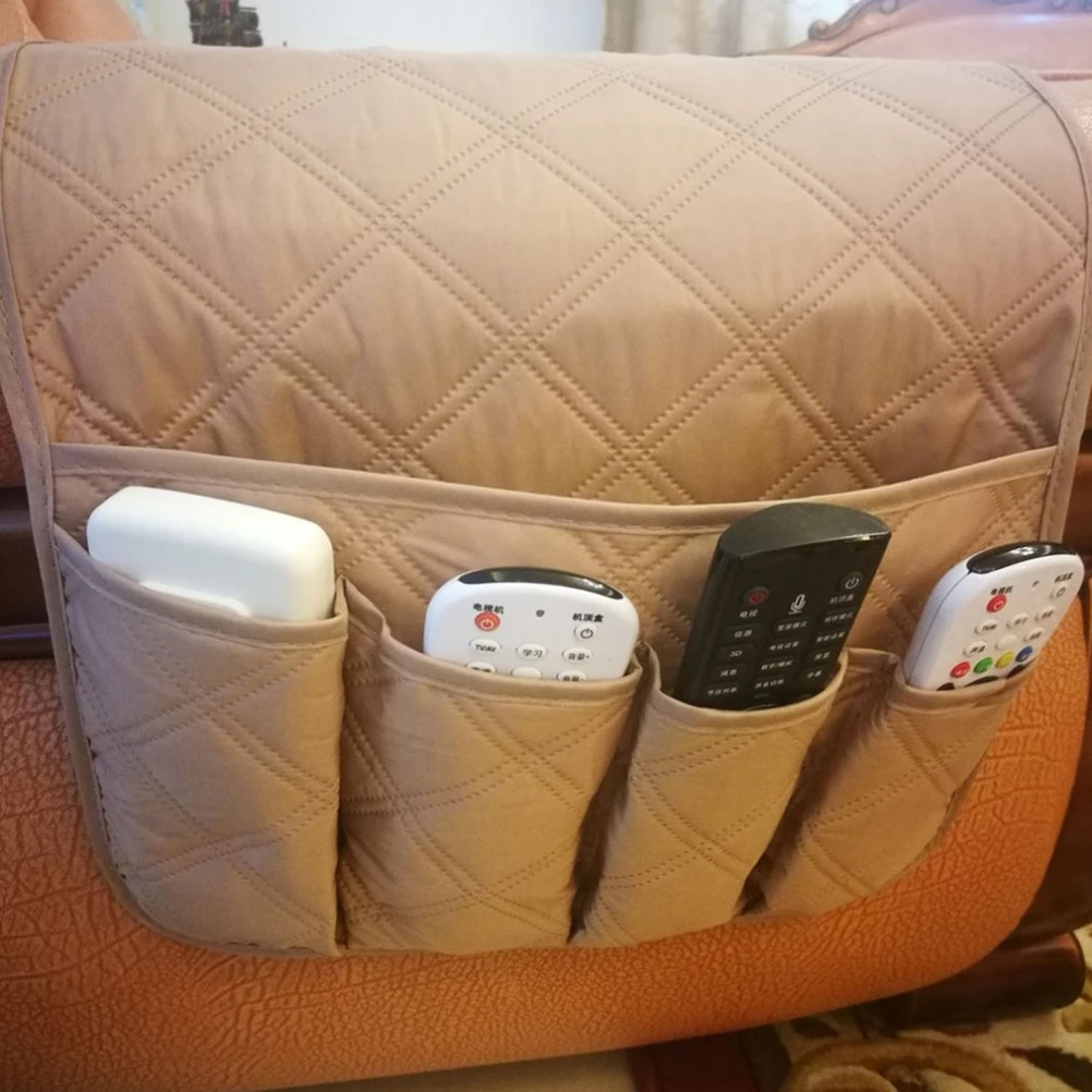 

1pc Sofa Side Bag Felt Fabric Bedside Organizer Large Capacity Storage Bag Hanging Non Slip Dorm Car Hospital Bedroom