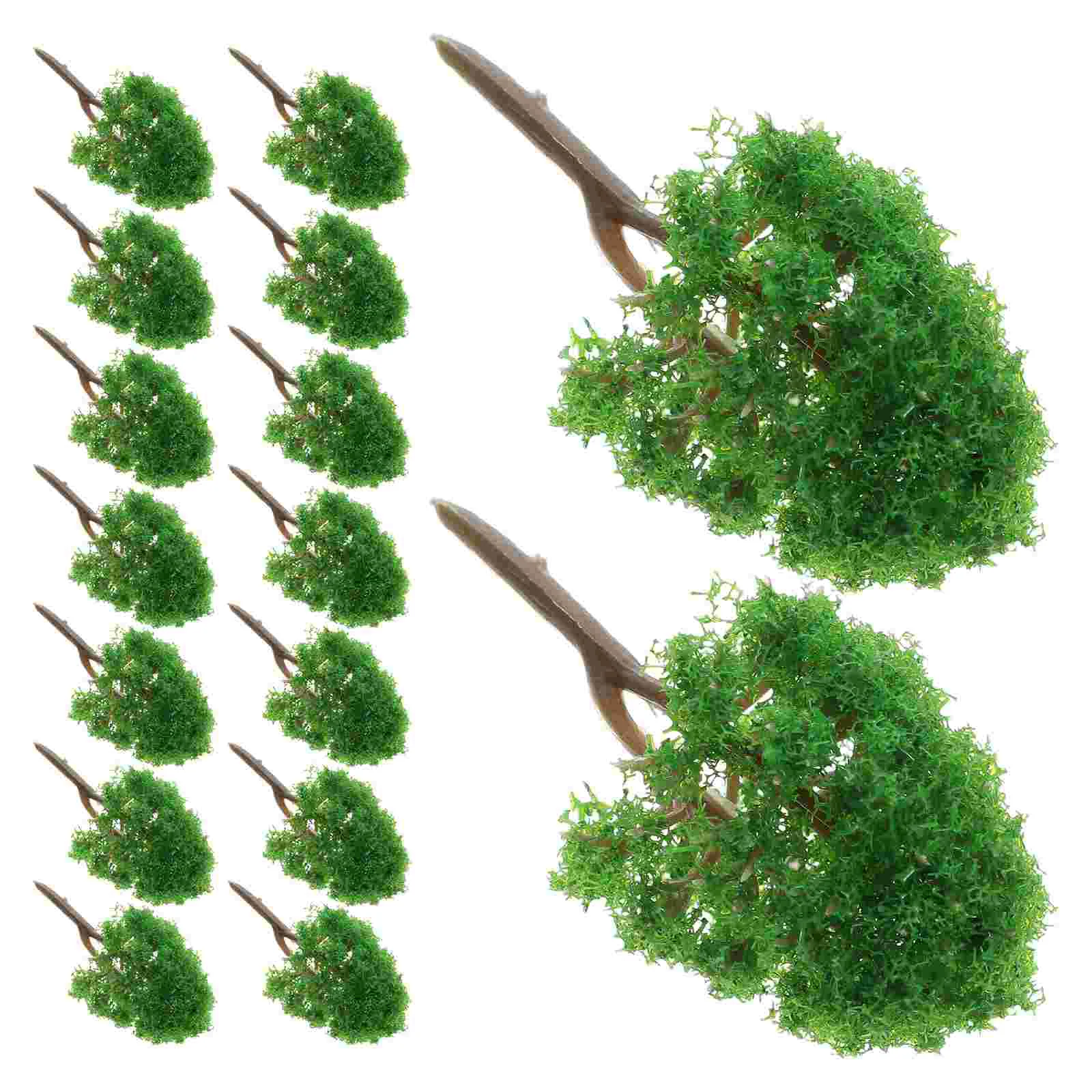 20 pezzi 1:150 alberi modello treno scenario paesaggio scala N (verde) albero modello paesaggio albero modello verde