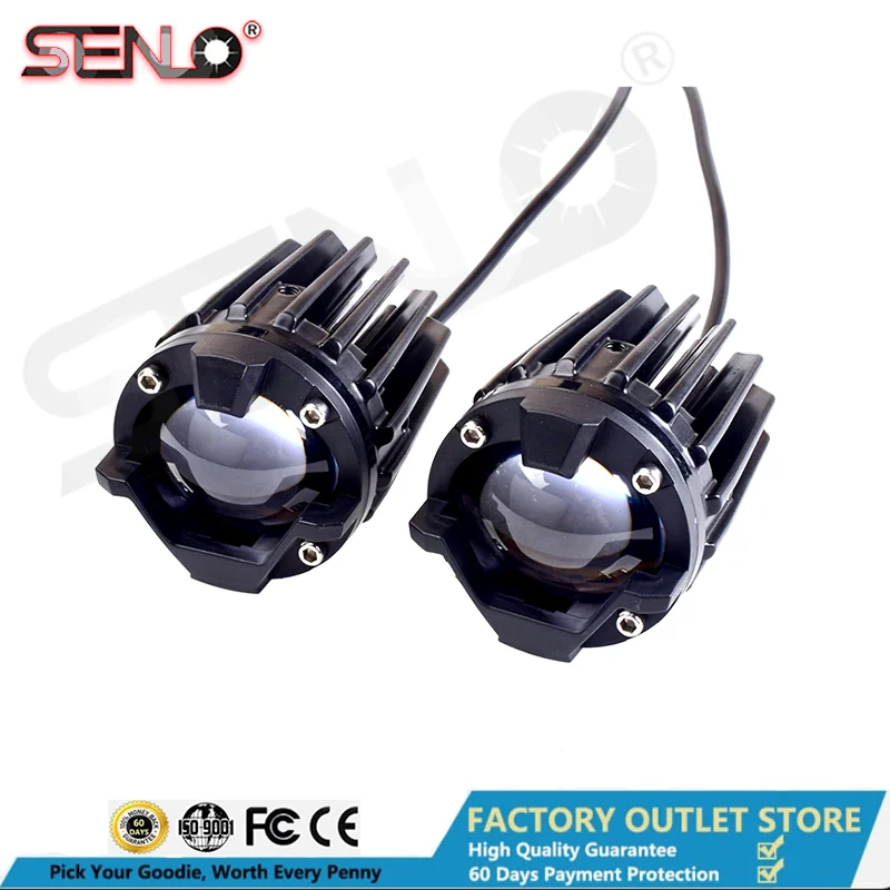 

Senlo M5 High Power Spotlight Headlight Led Fog/Driving Light Lens Headlight 60W Mini Driving Light for Motorcycle Accessories