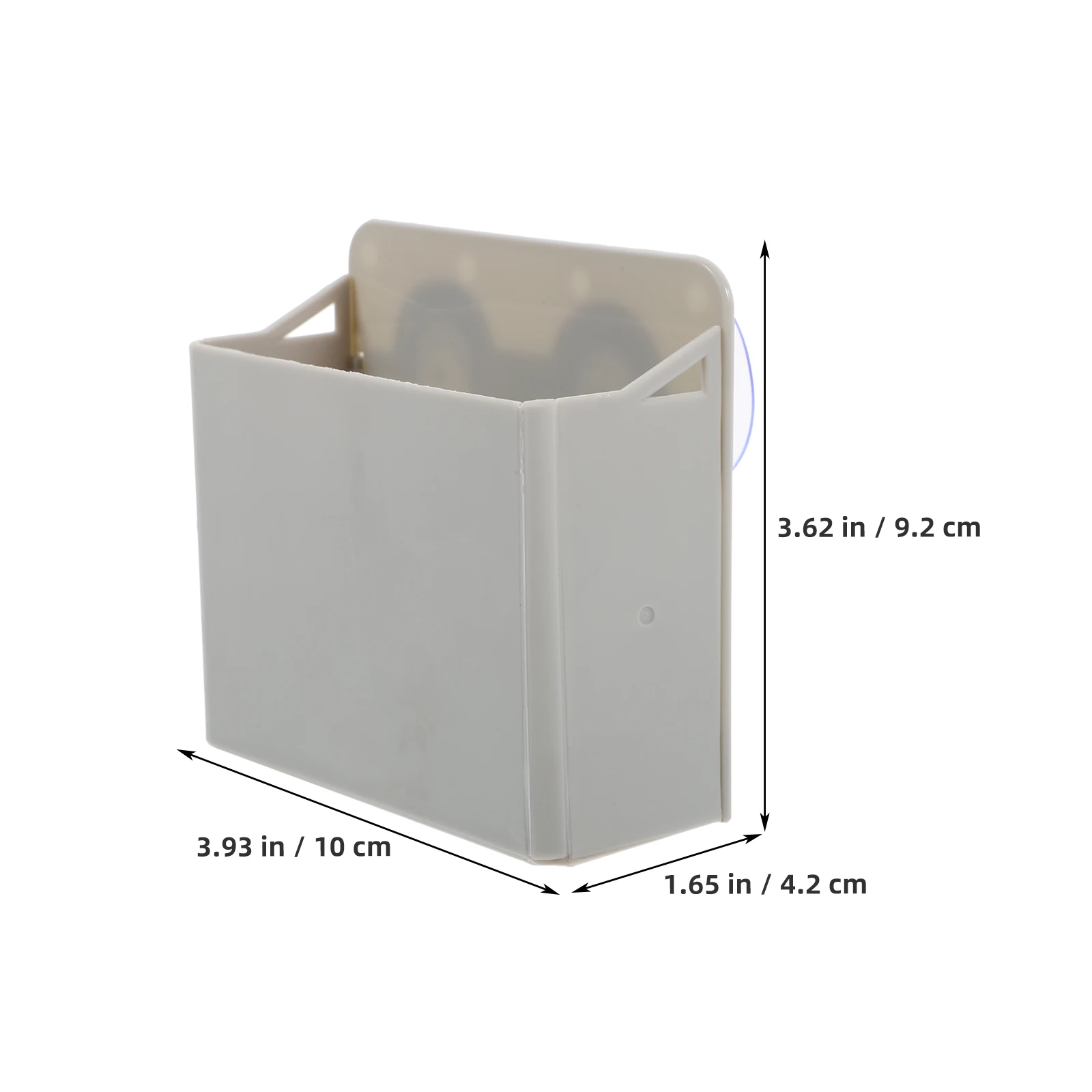 

2 Glass Suction Cup Pen Holder Marker Organizer Storage Box Gray Color Office Desk Supplies Whiteboard Accessories