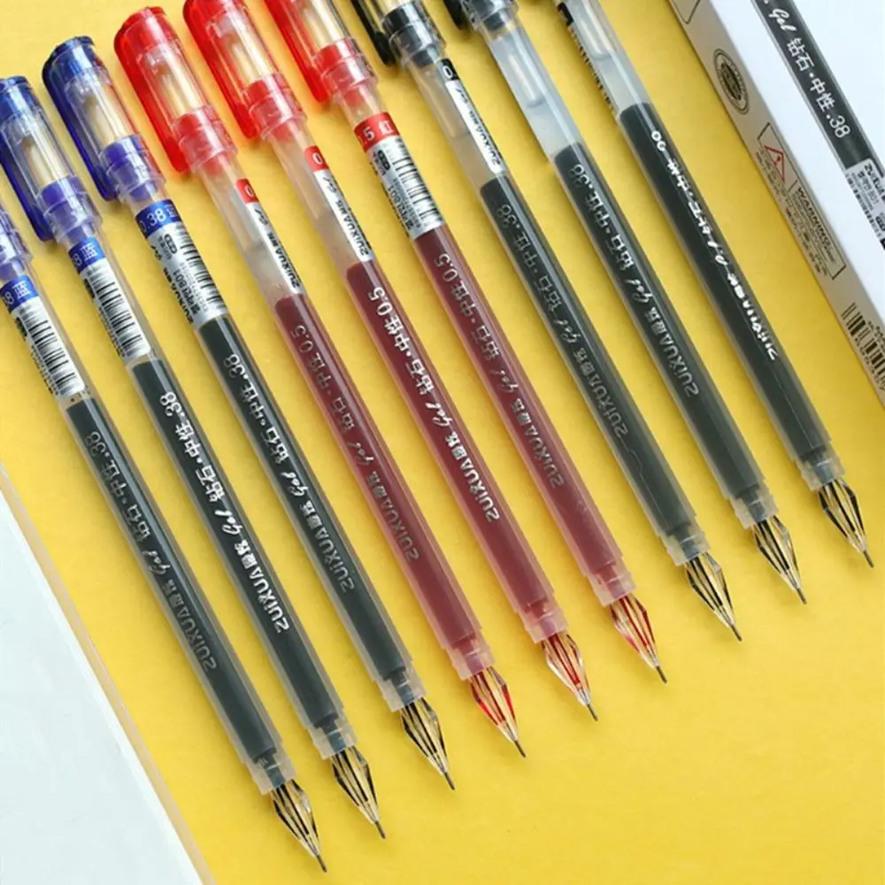 High Quality PC+ABS+AS Gel Pen Diamond Tip Stationery Signature Pen Student Supplies Gift Neutral Pen