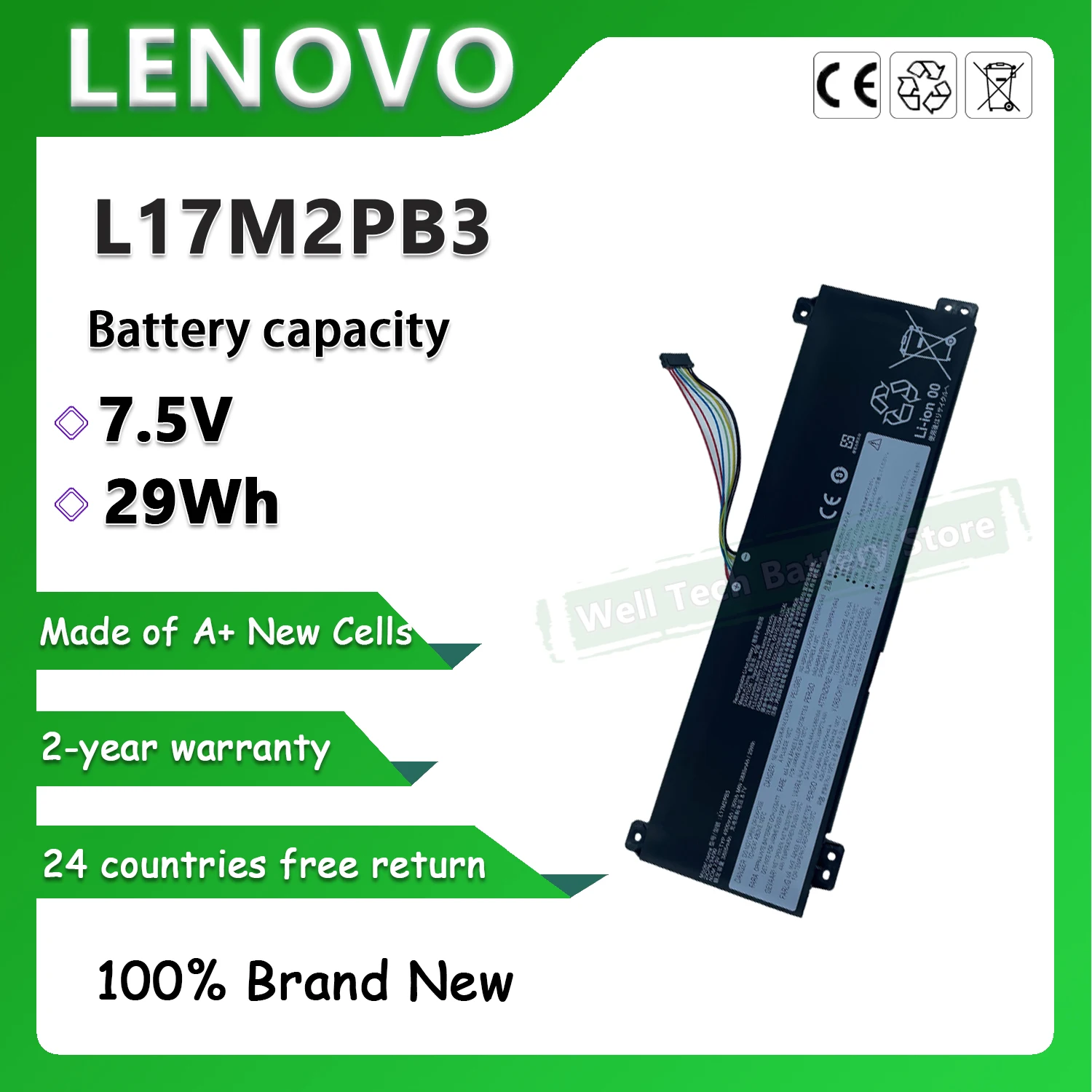 L17M2PB3 Аккумулятор для ноутбука LENOVO V330-15IKB V530-14IKB