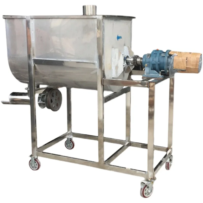 Horizontal mixer Industrial raw materials Multifunctional food powder feed starch Stainless steel dry powder mixing mixer