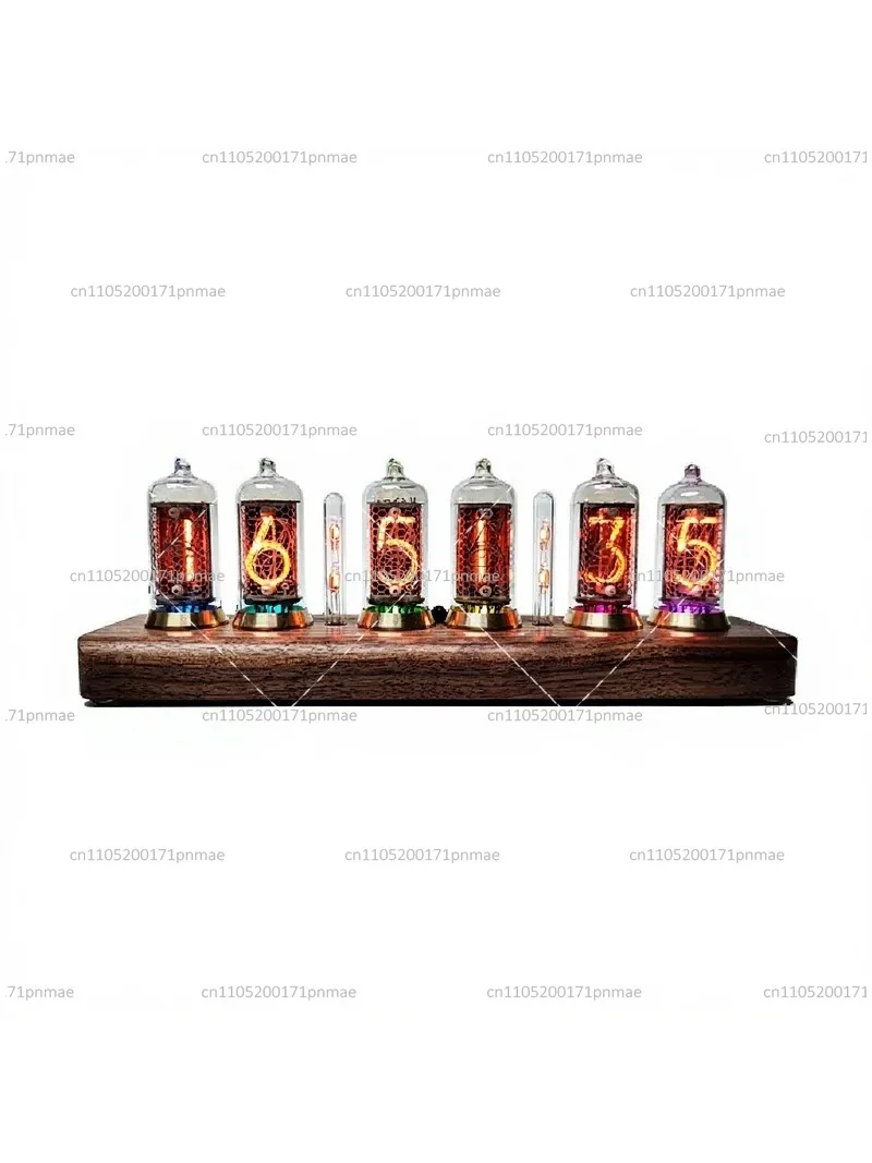 Bluetooth Controlled Tube Clock with IN8-2 and IN8 Tubes, Retro Nixie Style Display for Home Decor