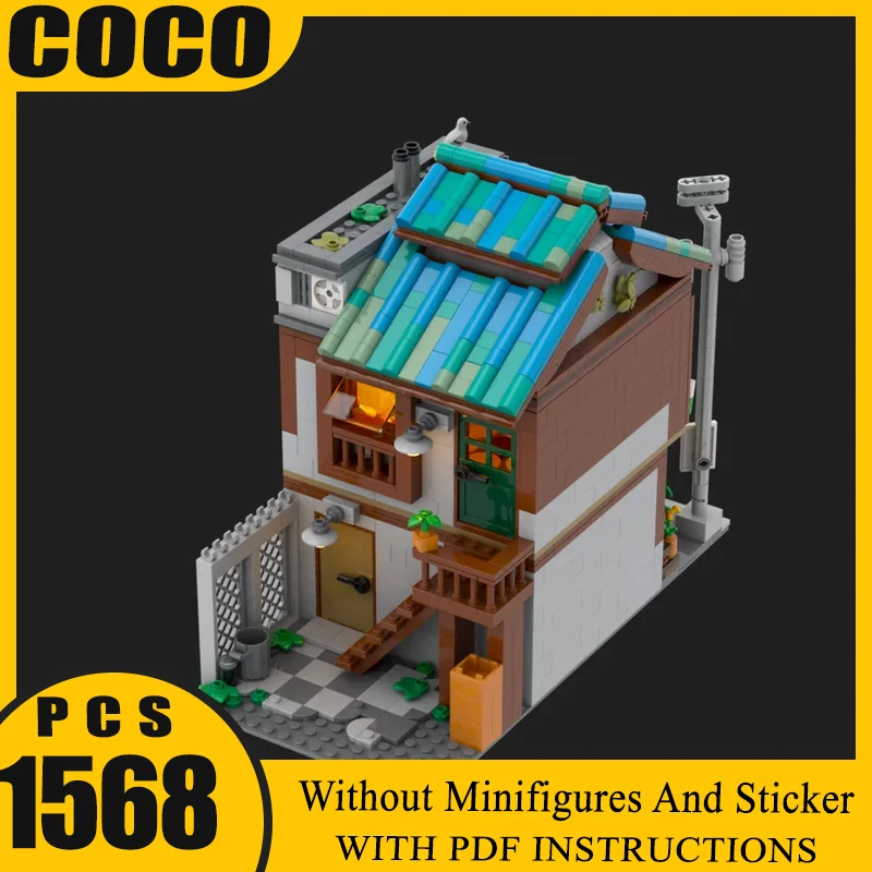 

Moc Building Blocks The Sunflower Shop Technology Modular Bricks Model Gifts Christmas Toys DIY Sets Assembly
