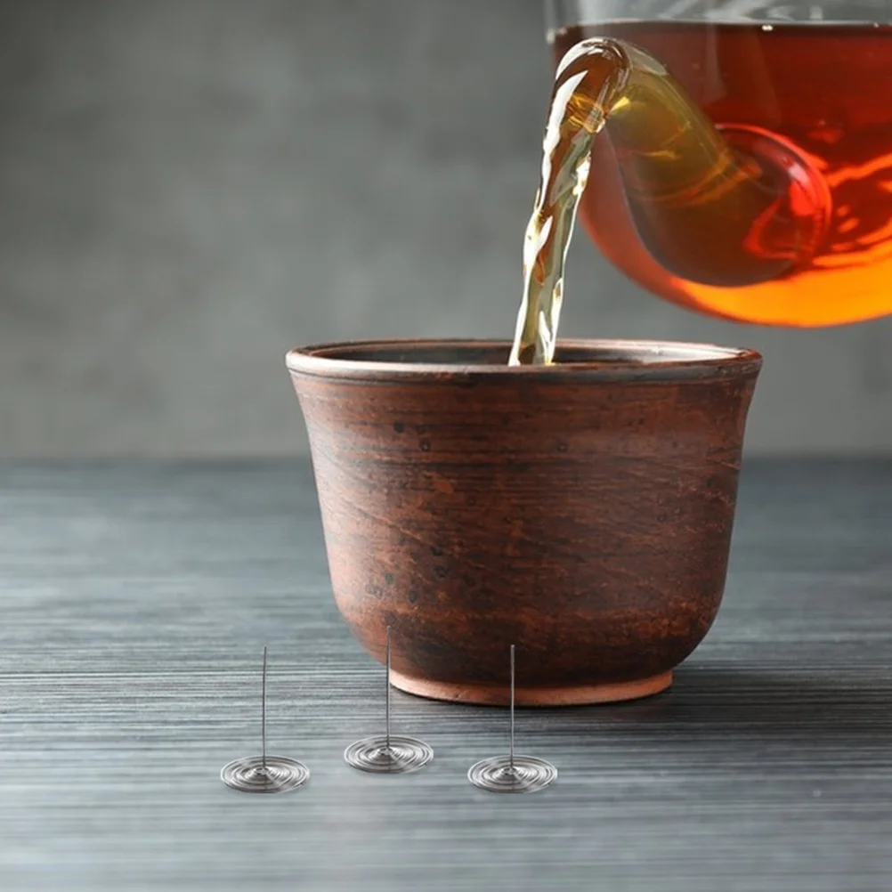 

15Pcs Teapot Spout Filter Stainless Steel Mesh Strainer Spring Coil Design Smooth Tea Experience Versatile Use Easy Maintenance