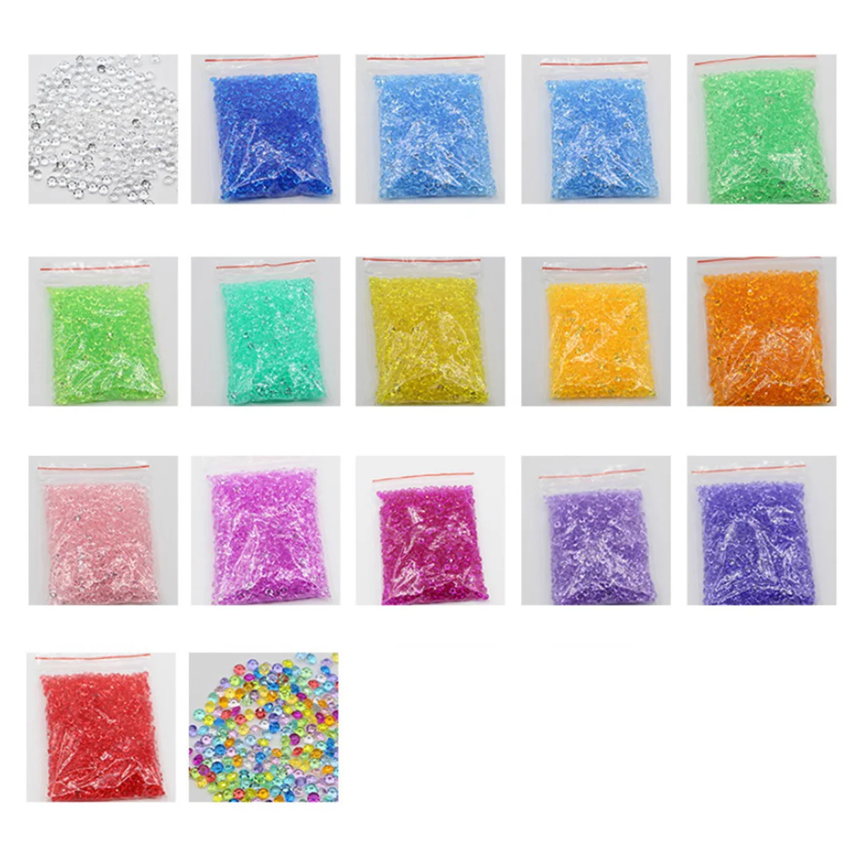

Acrylic Diamond 4 5mm Scattered Beads Colorful Accessories Child Decoration DIY Jewelry Phone Case Decor Durable Creative
