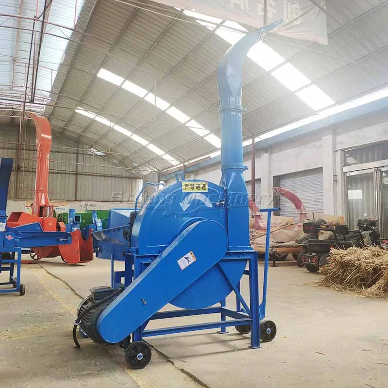 High Efficient Hay Corn Maize Wheat Stalk Chopper Wet and dry chaff cutter Grass shredder for farm animal