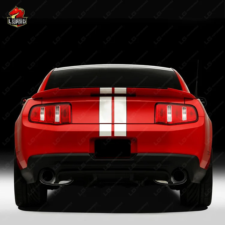 وصل حديثًا طقم الجسم لـ Mustang 10-12 ترقية إلى GT500 نمط المصد الأمامي هود المصد الخلفي التنانير الجانبية العادم بوديكيت