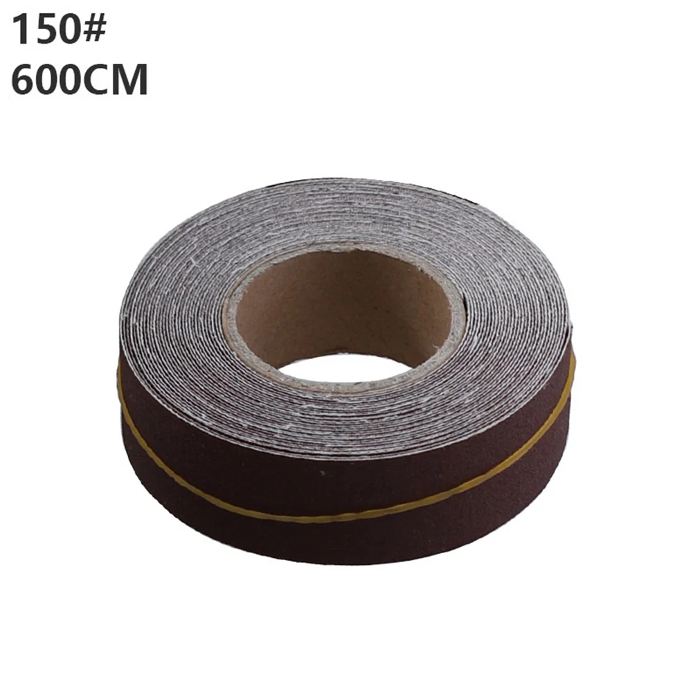 6 Meters Emery Cloth Roll Polishing Sandpaper Grinding Tools Tape Abrasive Paper  For Metalworking Woodworking Wholesale