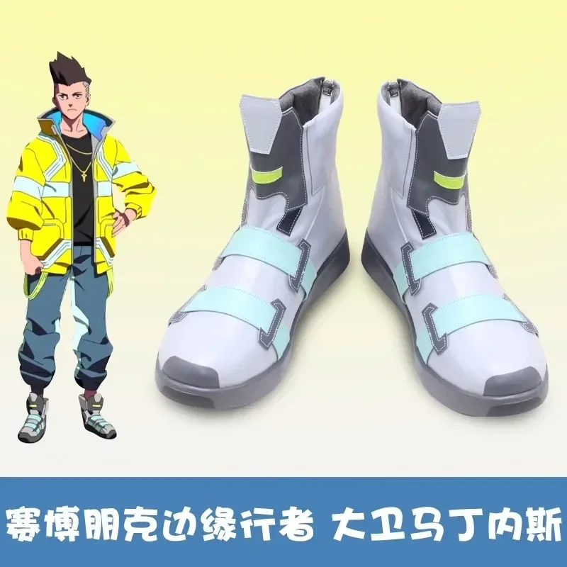 

Cyberpunk Edgerunners Game Anime David Martinez Cosplay Shoes Boots EU34 to EU48 US4 to US11 Male Female Halloween props