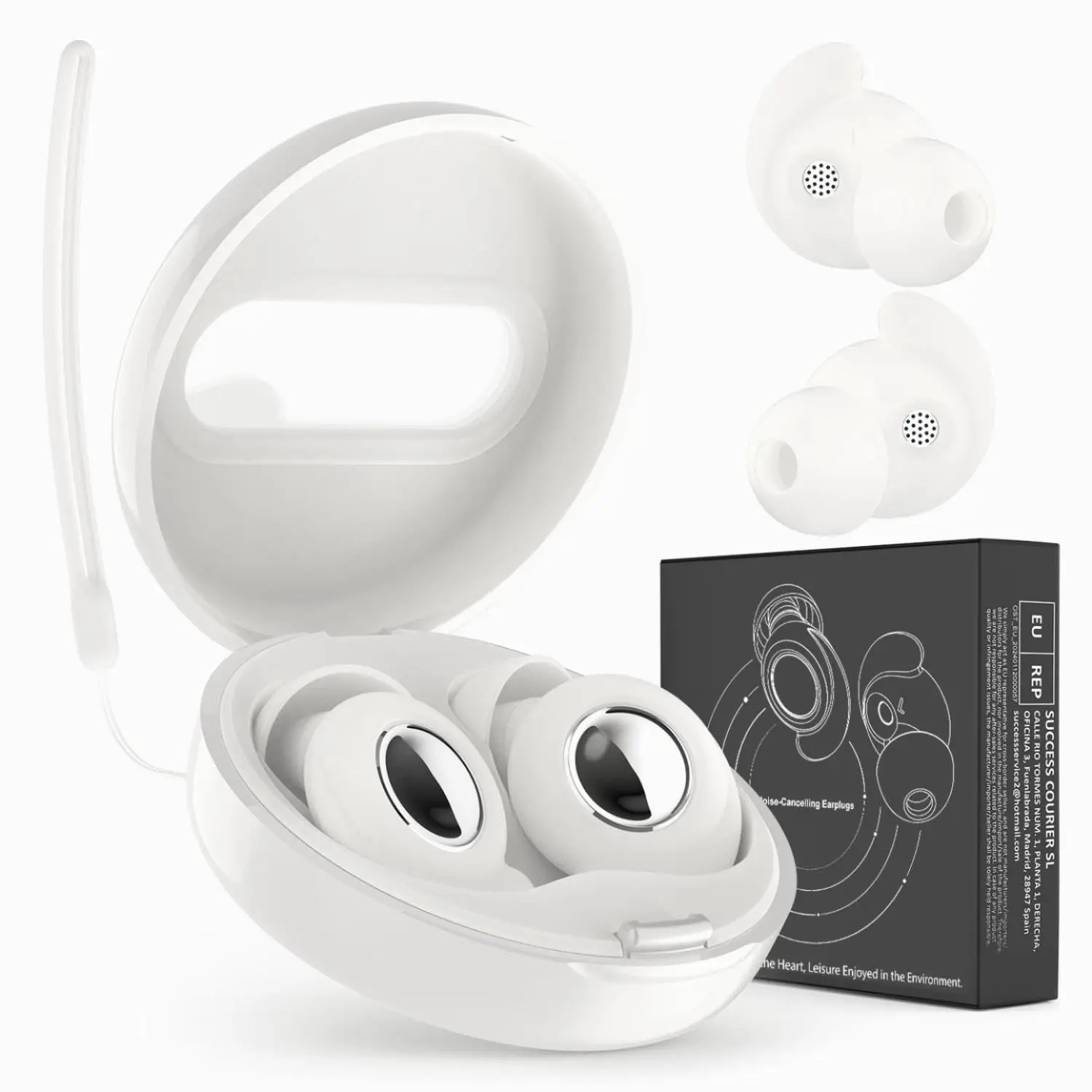 سدادات الأذن للنوم وإلغاء الضوضاء وسدادات الأذن المصنوعة من السيليكون الناعم لتركيز السفر للحفلات الموسيقية لحماية السمع #6