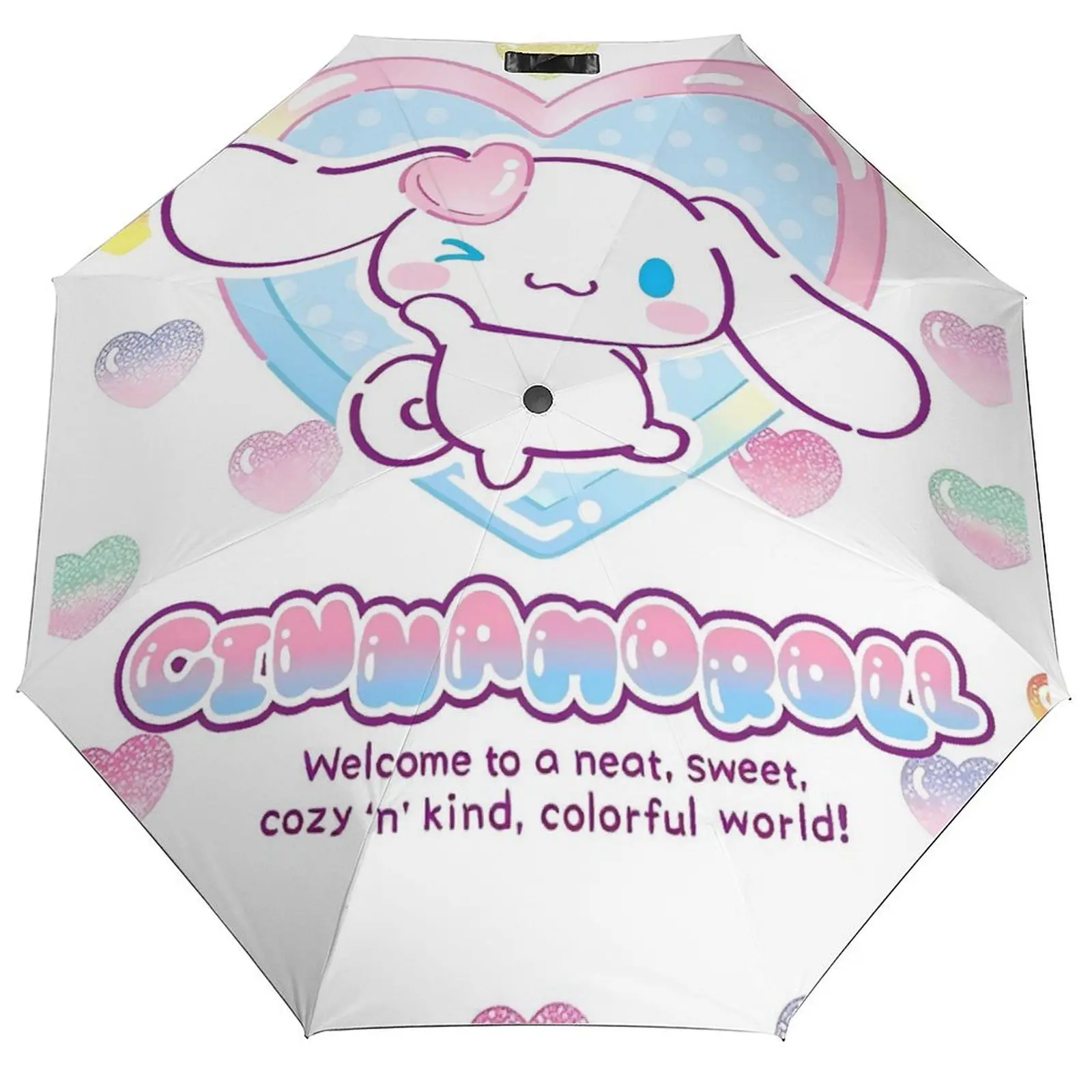 

Cinnamoroll милый мультяшный зонт Kawaii, автоматический зонт от солнца для мужчин и женщин, дешевый портативный летний зонт на заказ